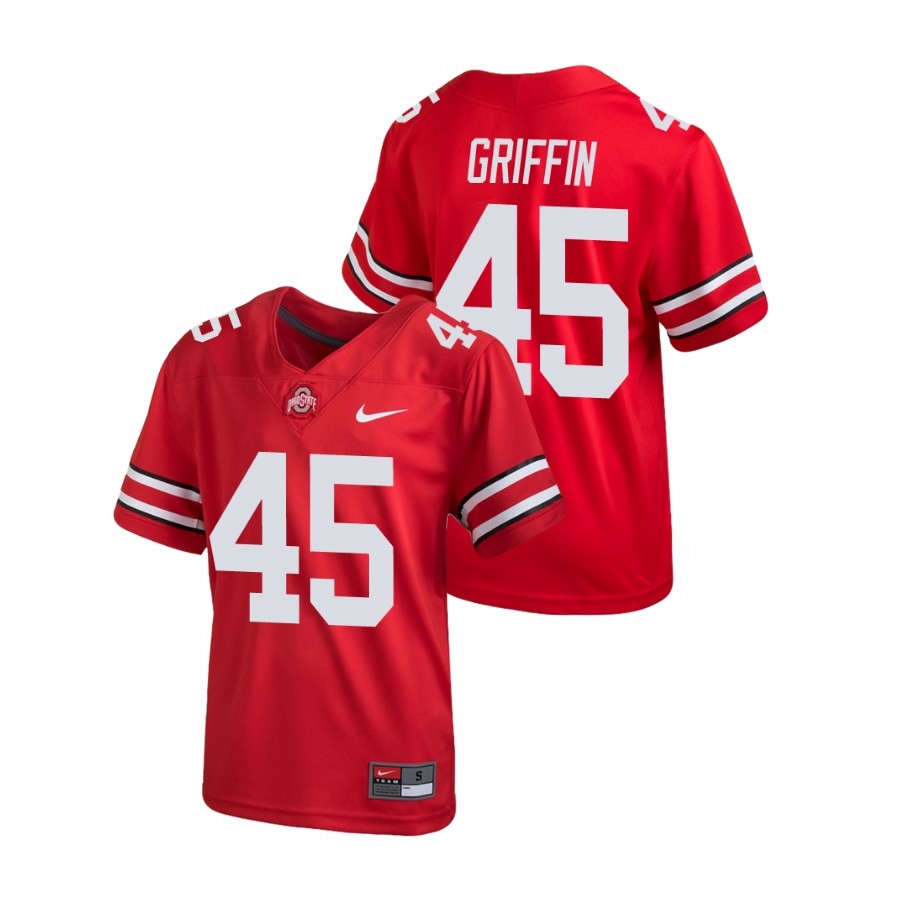 Ohio State Buckeyes Youth NCAA Archie Griffin #45 Scarlet Untouchable College Football Jersey YNM7849WZ